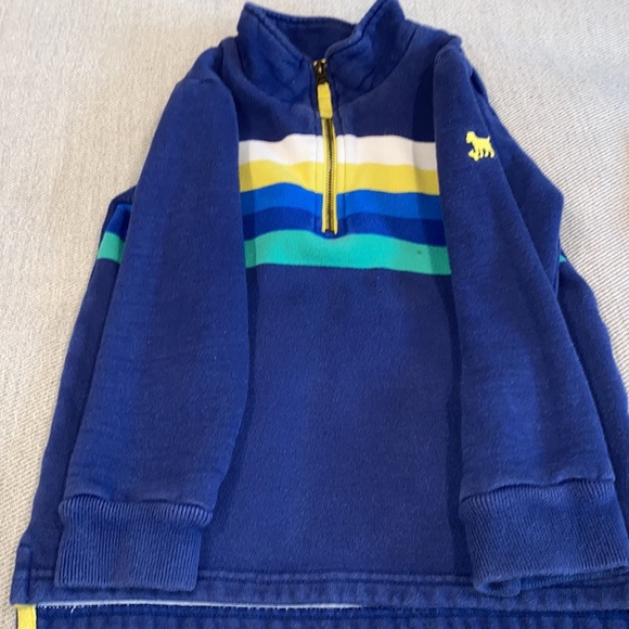 Boys Mini Boden 1/4 Zip Pullover - Picture 8 of 11